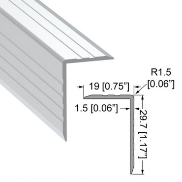 30mm x 19mm x 2mt Aluminium Flightcase Angle